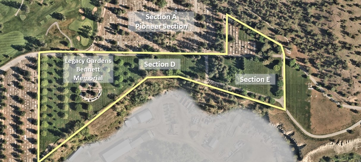 Cemetery construction map - spring 2022