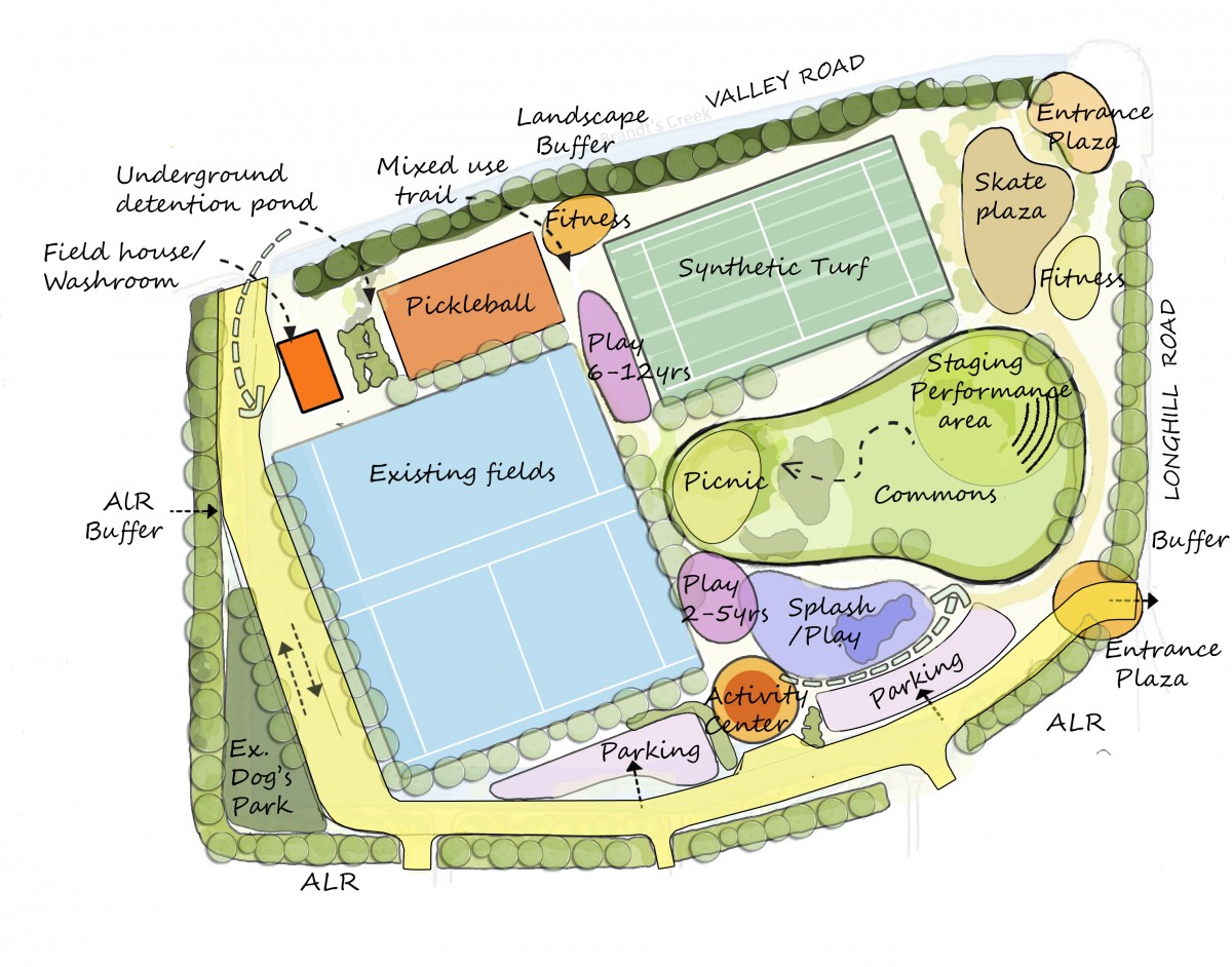 Glenmore Recreation Park site map