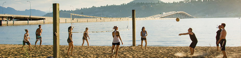 Hot sands beach in Kelowna