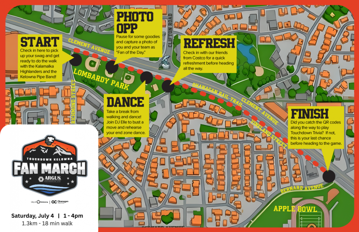 Fan March map