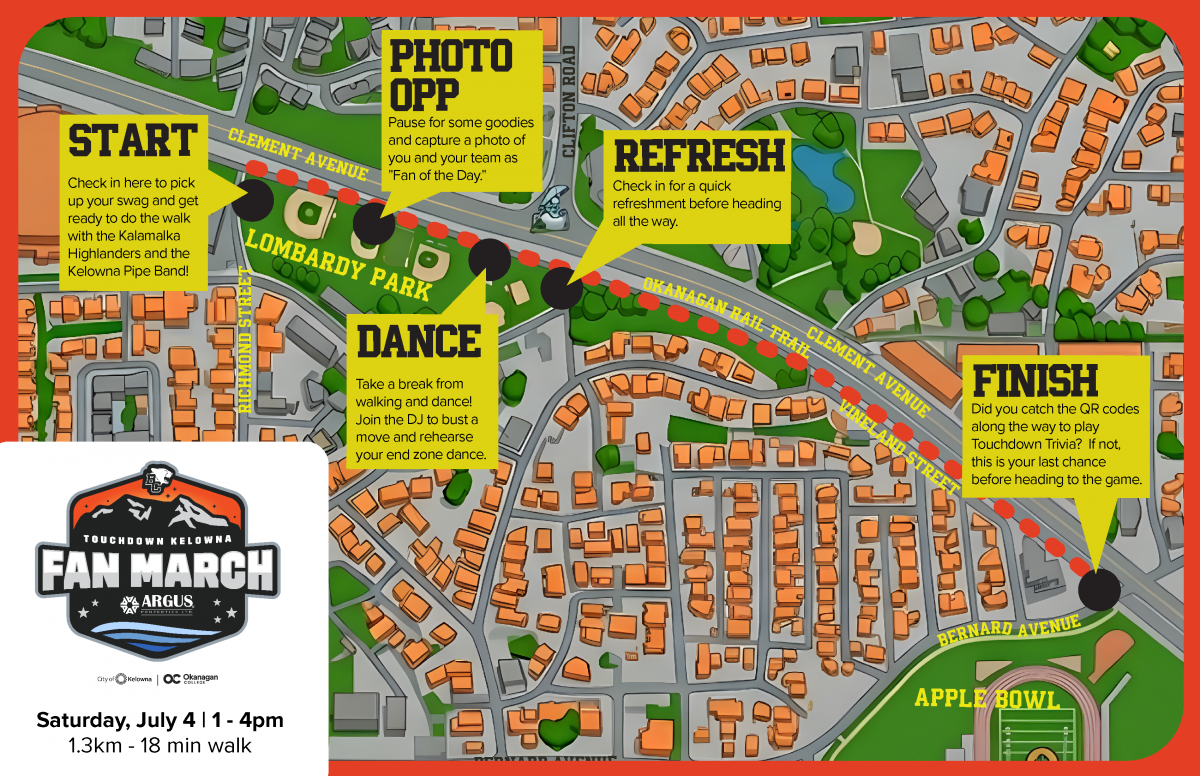Fan March map
