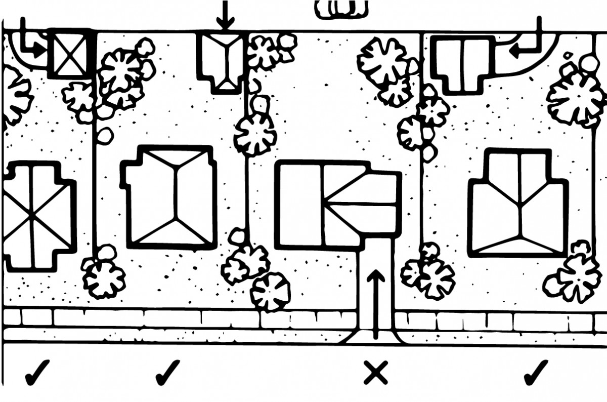 OCP 2040 - front driveways in the Heritage Conservation Area