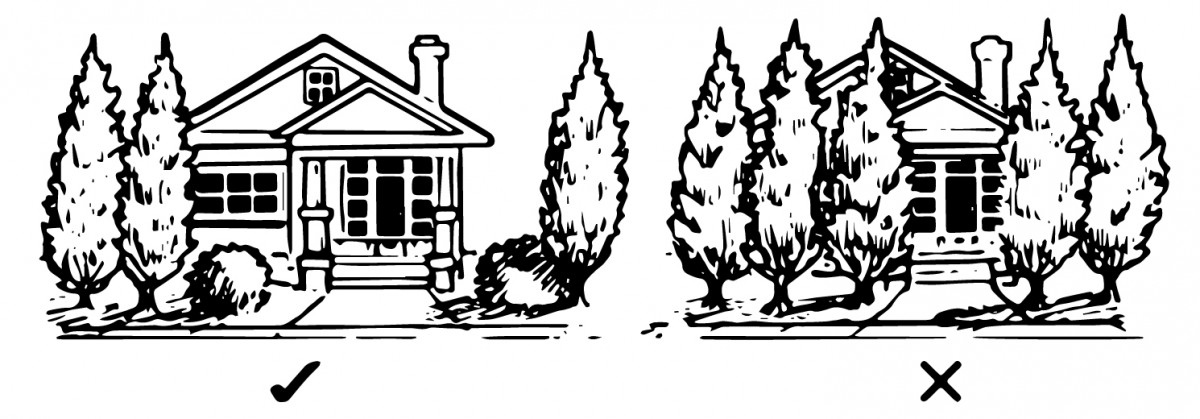 2040 OCP - The design of front yards should provide for sight lines to the front yard and residence from the front street.