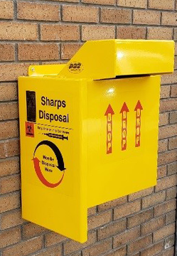 Sharps disposal box