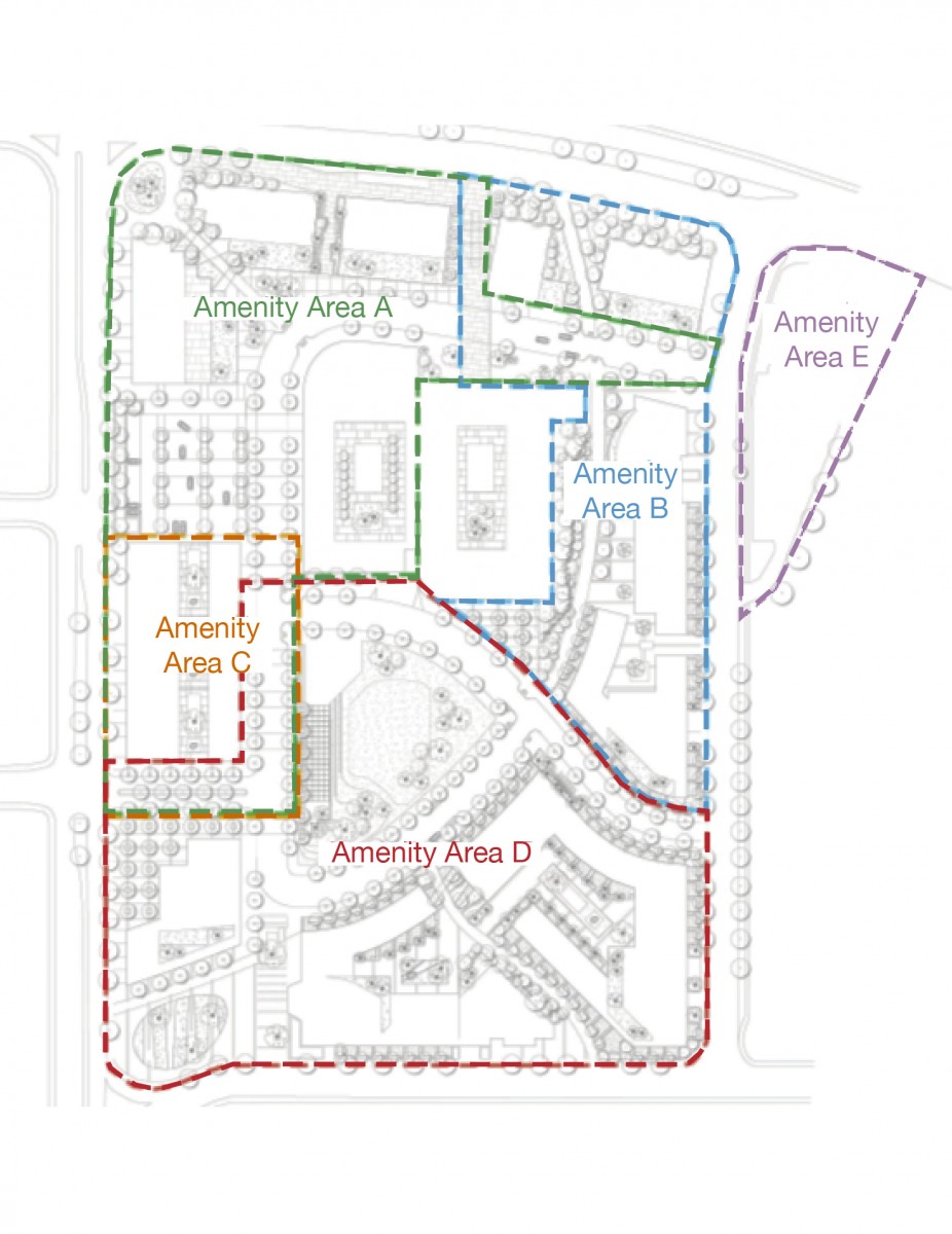 Zoning Bylaw - Figure 15.7.6 CD26 amenities areas map