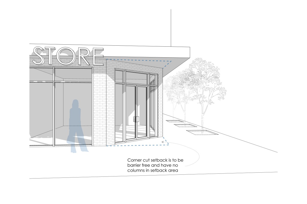 Zoning Bylaw - Figure 9.11.1 - Visual example of corner lot setback