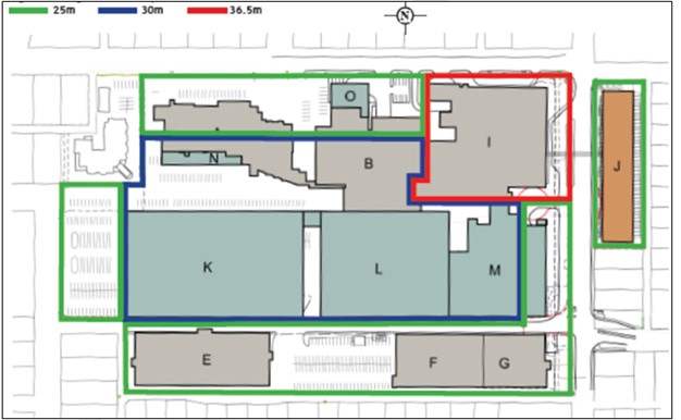 Zoning Bylaw - Map 14.15.2 HD1 height map