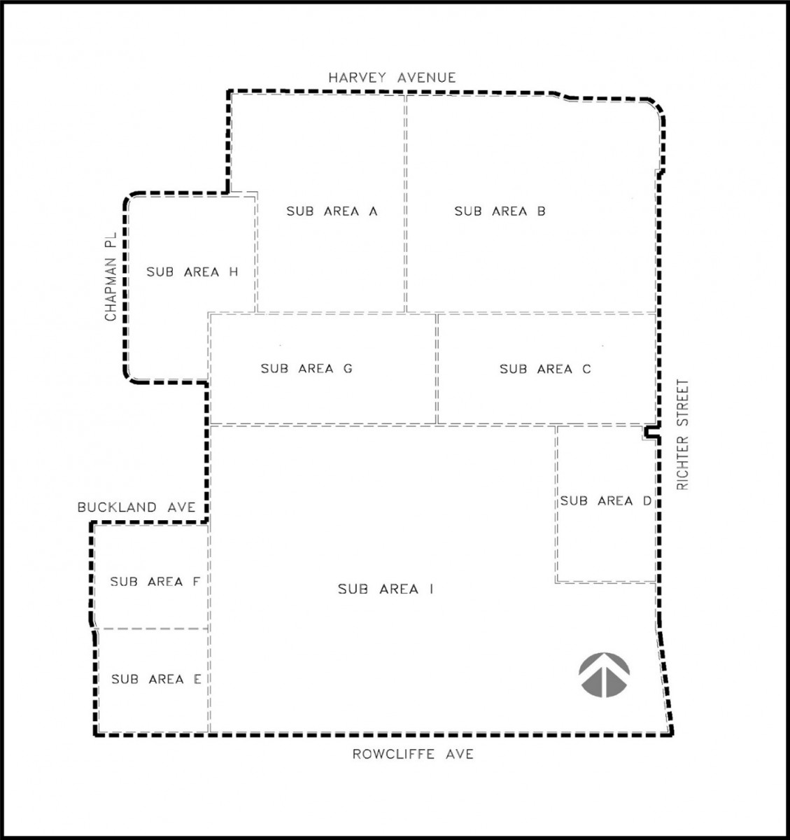 Zoning Bylaw - Map 15.6 - CD22 sub-areas map