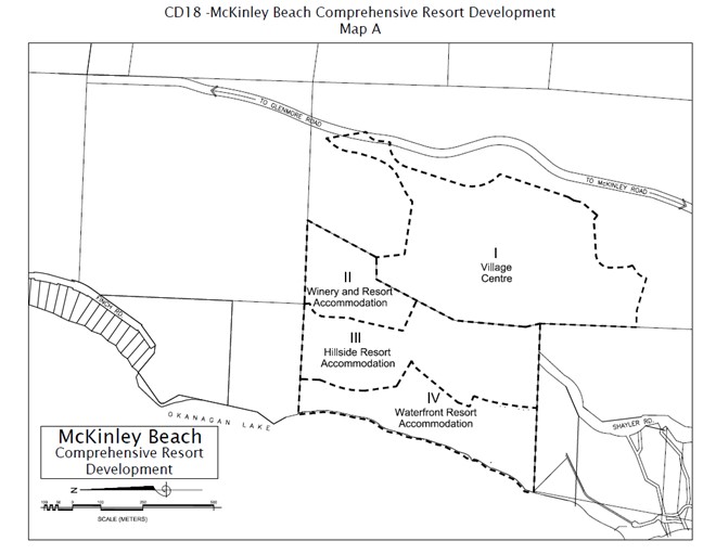 Zoning Bylaw - Map A - McKinley beach Resort Areas Map