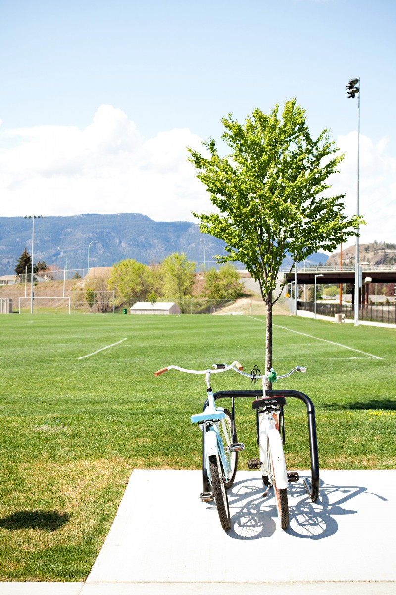 Bikes parked in Kelowna