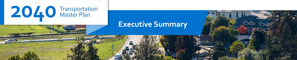 2040 TMP - Chapter Header, Executive Summary, image of Summit Drive