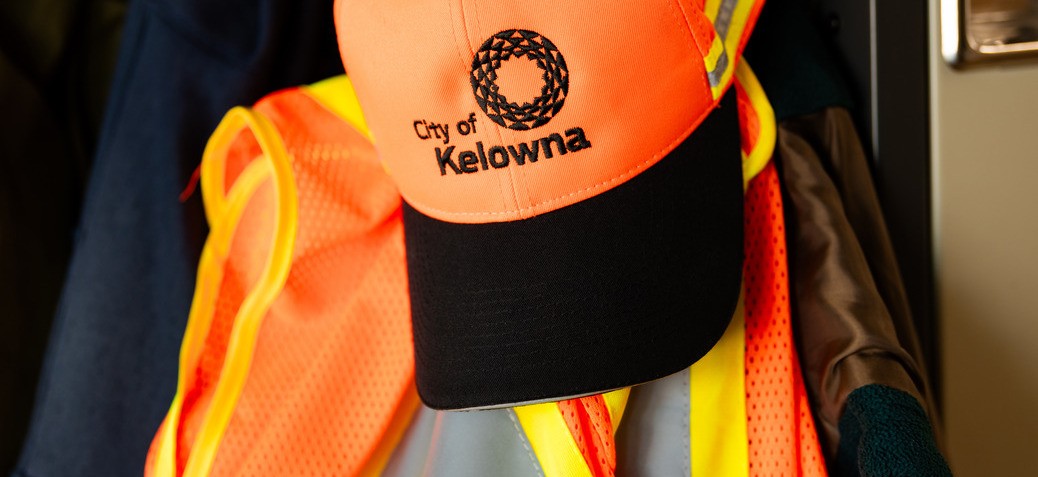 Baseball cap with the City of Kelowna logo.