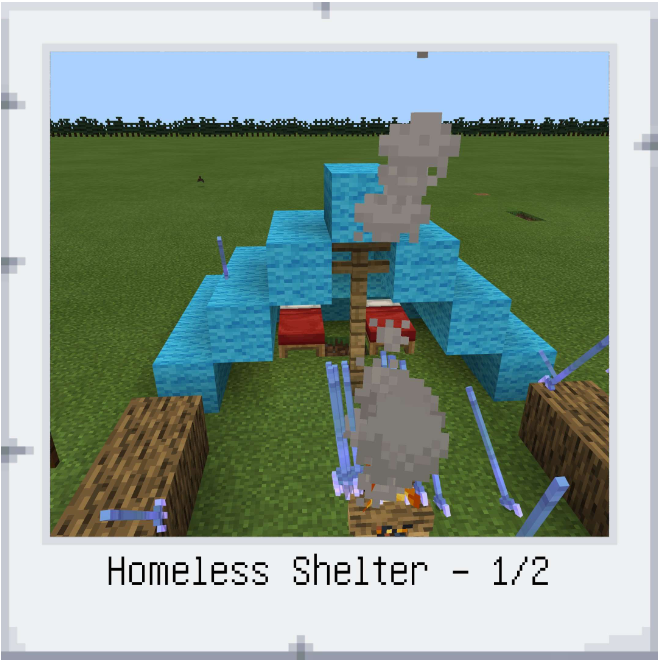 Minecraft homeless shelter