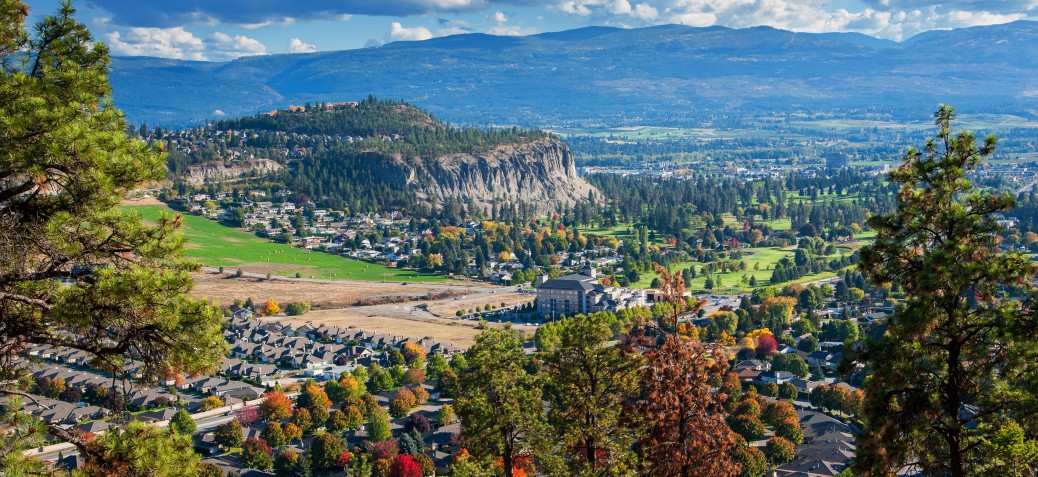 Hillside Photo View of Glenmore with trees and slopes
