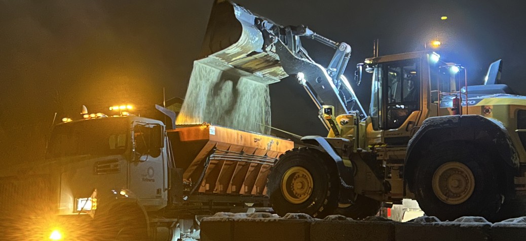 Resupplying a truck with sand Resupplying a truck with sand