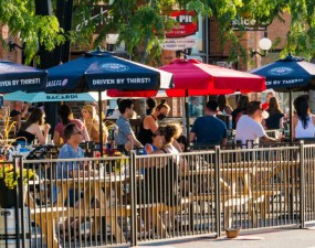 Bernard Ave restaurant patios