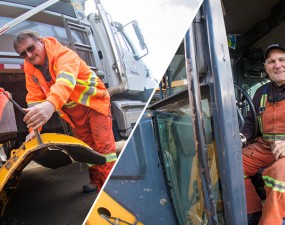 City of Kelowna Equipment Operators Terry Lesko and Bob Stone